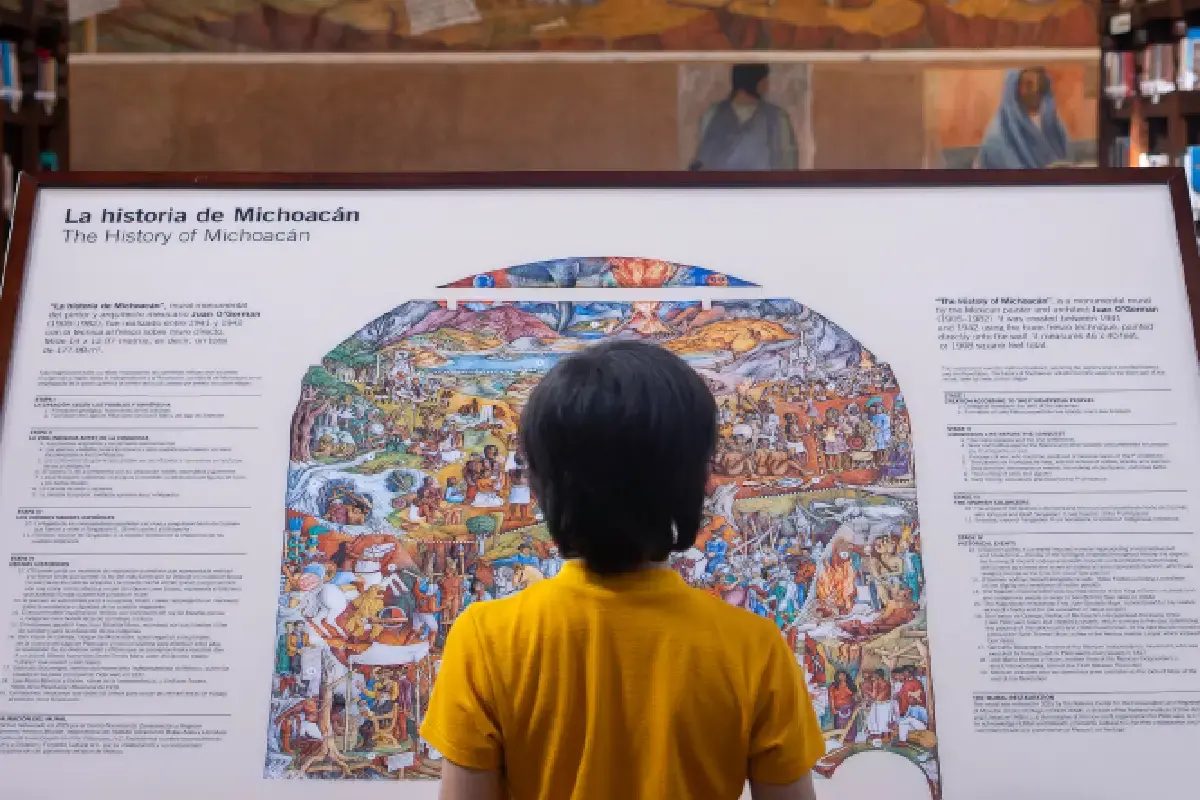 El mural de Juan O’Gorman en Pátzcuaro recupera su brillo