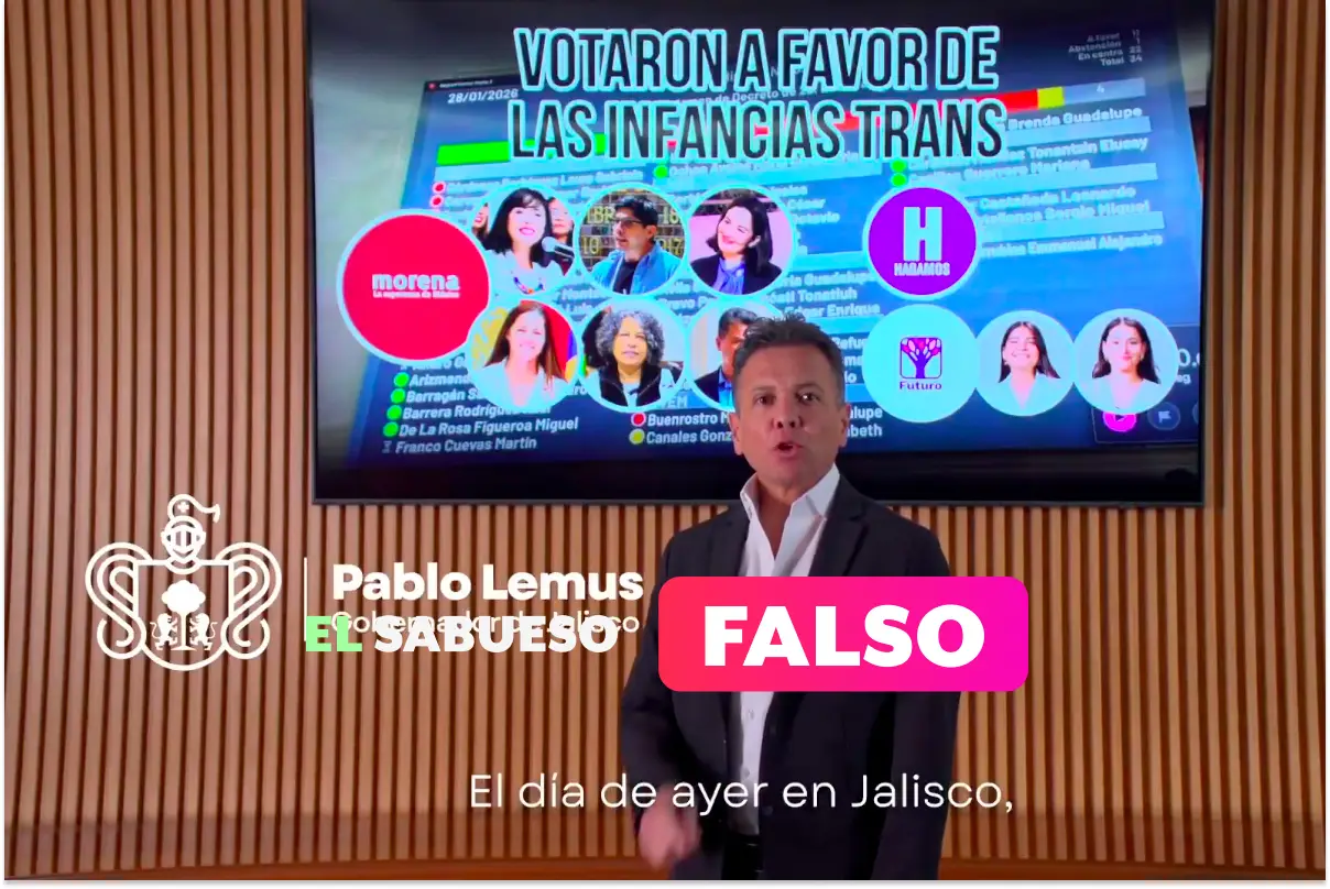 Es falso que en Jalisco se trató de imponer que una niña o un niño puedan cambiar de sexo