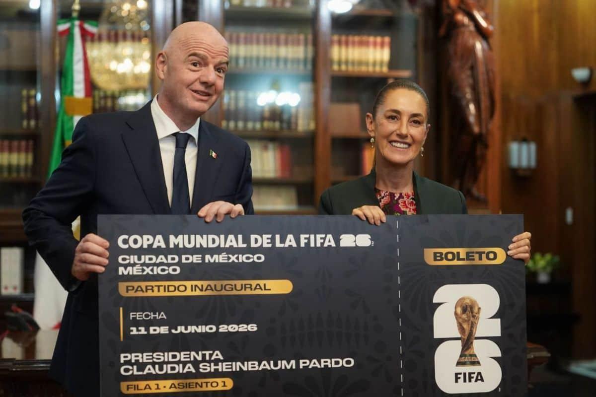 Claudia Sheinbaum regalará su boleto de inauguración del Mundial 2026 mediante concurso de dominadas